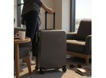 Harde schaal grijze cabine 48 x 37 x 20 cm bagagekoffer geschikt voor Easyjet, Ryanair
