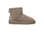 EVER AU Damen Leder Kurzstiefel - Ostrich