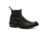 Grinders Unisex Schwarze Western-Lederstiefel-Renegade Lo