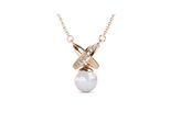 Chris Perlenkette - Rose Gold und Kristall