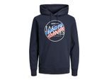 Jorcody Sweat Hood von Jack & Jones in der farbe Blau und in größe M.