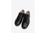 Wittchen Damen-Sneaker aus Leder mit gestepptem Obermaterial, schwarz