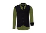 Shirt with vest and tie set of 3