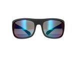 Polaroid Wrap Mens Grau Grün Grau Grün Spiegel Polarisierte Sonnenbrille