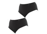 2er-Pack Höschen mit hoher Taille und elastischem, atmungsaktivem Stoff 1031893 für Damen