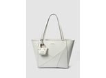 LA FIERA Leren Tote Bag in Gebroken Wit