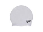 Speedo Unisex Adult 3D Silicone Swim Cap voor volwassenen (Zilver)