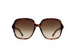 Guess GF6203 52P dunkle havannabraune Sonnenbrille mit Farbverlauf