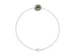 Armband echte Tahiti-Zuchtperle, eingekreist, 9-10 mm