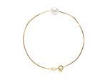 DIADEMA - Armband - Echte Süßwasserperlen in Gelbgold