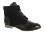 Hush Welpen Farland -Knöchel Leder dunkelbraune Stiefel Schuhe Damen H506631 B34B