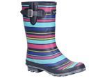Cotswold Womens/Ladies Paxford Elasticated Mid Calf Wellington Boot (Multicolour/Stripe)