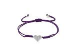 Luxenter Armband in Silberoptik mit Zirkonia – Heart
