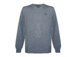 Jumper Knitwear à manches longues / en V Aquascutum Mens avec logo en gris