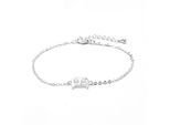 Luxenter Armband mit Silberfinish – Alphabet