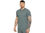 Enzo | Herren Zip Up Polo Shirt