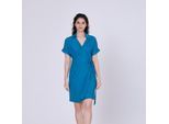 Wikkel minimalistische kleding en Italiaanse kraag