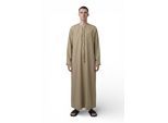 Heren Eid Beige Marokkaanse Jubba Robe Djellaba Ramadan Eid Thobe - HM11