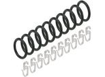 Gardinenring LIEDECO Gr. 1, schwarz, Ø:2cm, Metall, Gardinenbefestigungen, Gardinenring, für Gardinenstangen Ø 20 mm