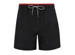 Asquith & Fox Heren zwemshorts (Zwart/Rood)