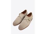 Wittchen Herren-Monk-Schuhe aus beigefarbenem Wildleder