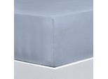 Bettlaken FLORELLA "EXCELLENT Jersey Elastan, 92% Baumwolle", blau (kristallblau), B:100cm L:220cm, Jersey, Obermaterial: 92% Baumwolle CO. 8% Elasthan EL., Bettlaken, Bettlaken