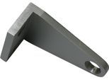 Träger GARDINIA "Seilspanngarnitur-Träger Patrone", grau (aluminiumfarben), L:6cm, Gardinenstangenhalterungen, Träger, Serie Seilspanngarnitur