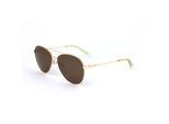Aviator-Sonnenbrille mit braunen Gläsern