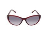 Calvin Klein Milky Burgundy montuur met grijze gradiënt glazen zonnebril