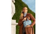 Wittchen Dames eco-leren aktetas met kwastje, blauw