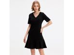 Minimalistische trapeze jerseyjurk