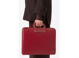 Wittchen Dames 15" Laptoptas, Rood, Bordeauxrood, Kunstleer