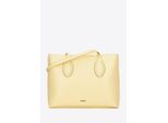Wittchen Dames eco-leren shopper met gevlochten accenten geel eco-leer
