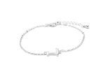 Luxenter Armband mit Silberfinish – Alphabet