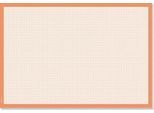 Sigel Schreibunterlage Graph, Format ca. A2, 30 Blatt, millimeterkariert, sprachneutral ohne Kalendarium, FSC®-Haftpapier, orange-weiß