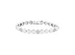 Luxenter Armband mit funkelnden Zirkonia-Steinen, rhodiniert – Sywi