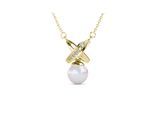Collier Chris Pearl - Doré et Cristal