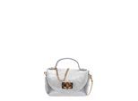 Roberta M Zilver Rundleer Tas