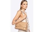 Wittchen Dames eco-leren schoudertas, twee compartimenten, klein, beige