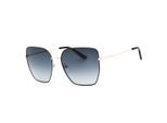 Juicy Couture Matte Black Frame Donkergrijze Zonnebril met Kleurverloop