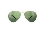 Polaroid Aviator unisex licht goudgroen gepolariseerde zonnebril