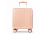 Harde koffer 44 x 22 x 38 cm Roze TSA-veilige bagagekoffer Geschikt voor Easyjet, Ryanair