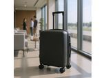 Harde schaal zwarte cabine 48 x 37 x 20 cm bagagekoffer geschikt voor Easyjet, Ryanair