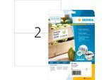 Herma Power-Etiketten Nr. 10910, 210 x 148 mm, selbstklebend, extrem stark haftend, Papier, weiß, 50 Stück