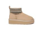 EVER AU Australien Damen Plover Gewobene Knöchel-Plateau-Stiefel