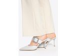 Wittchen Damen-Pumps aus Leder mit Stilettoabsatz, Weiß, Naturleder