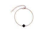 Calle-Armband - Rose Gold und Schwarz