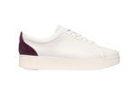 FitFlop Dames/Dames Rally Crystal Leren Trainers (Wit/Mauve/Wijn)