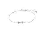 Luxenter Armband mit Silberfinish – Alphabet