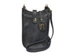 Isabella Rhea Zwart Rundleer Tas